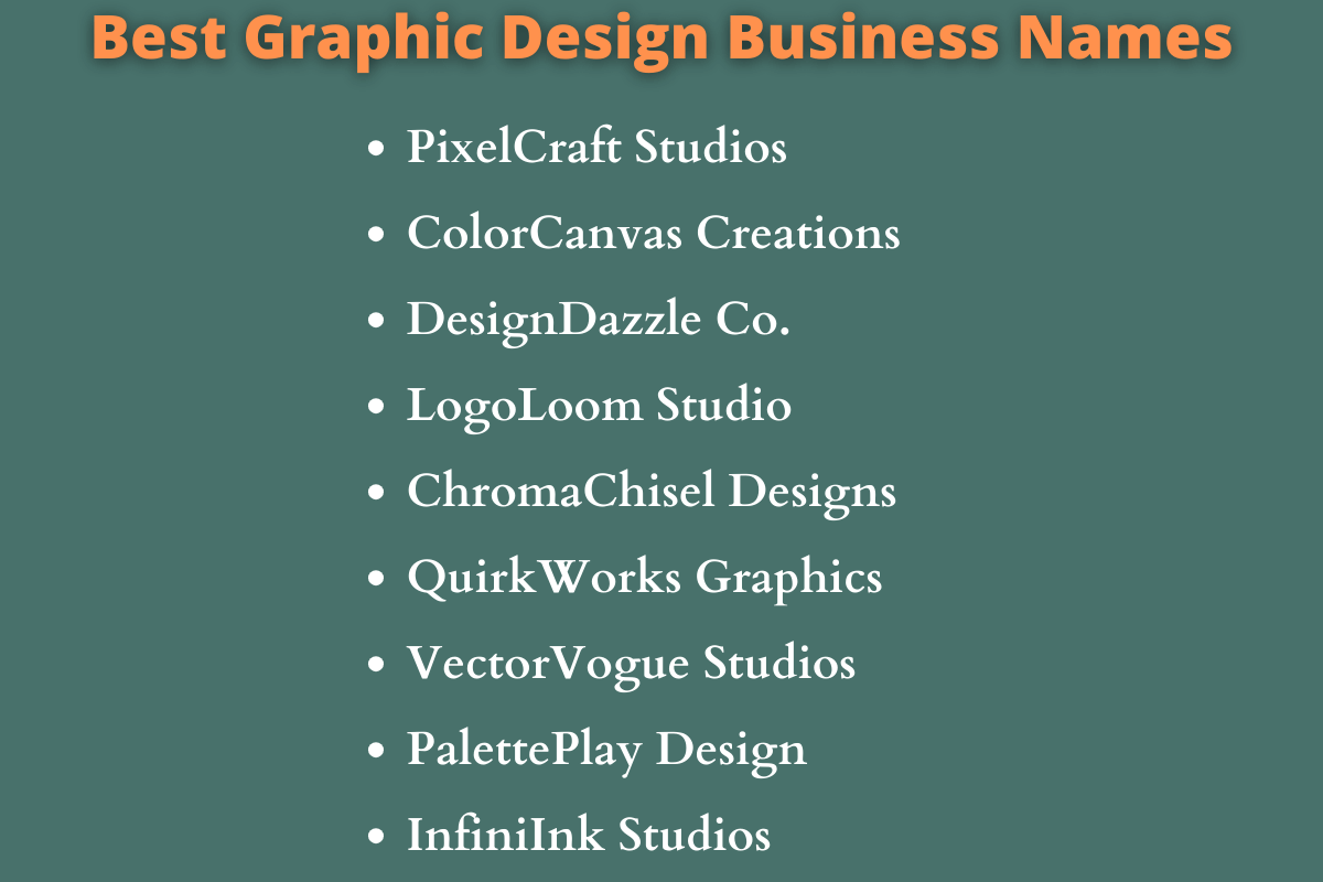 Graphic Design Business Names