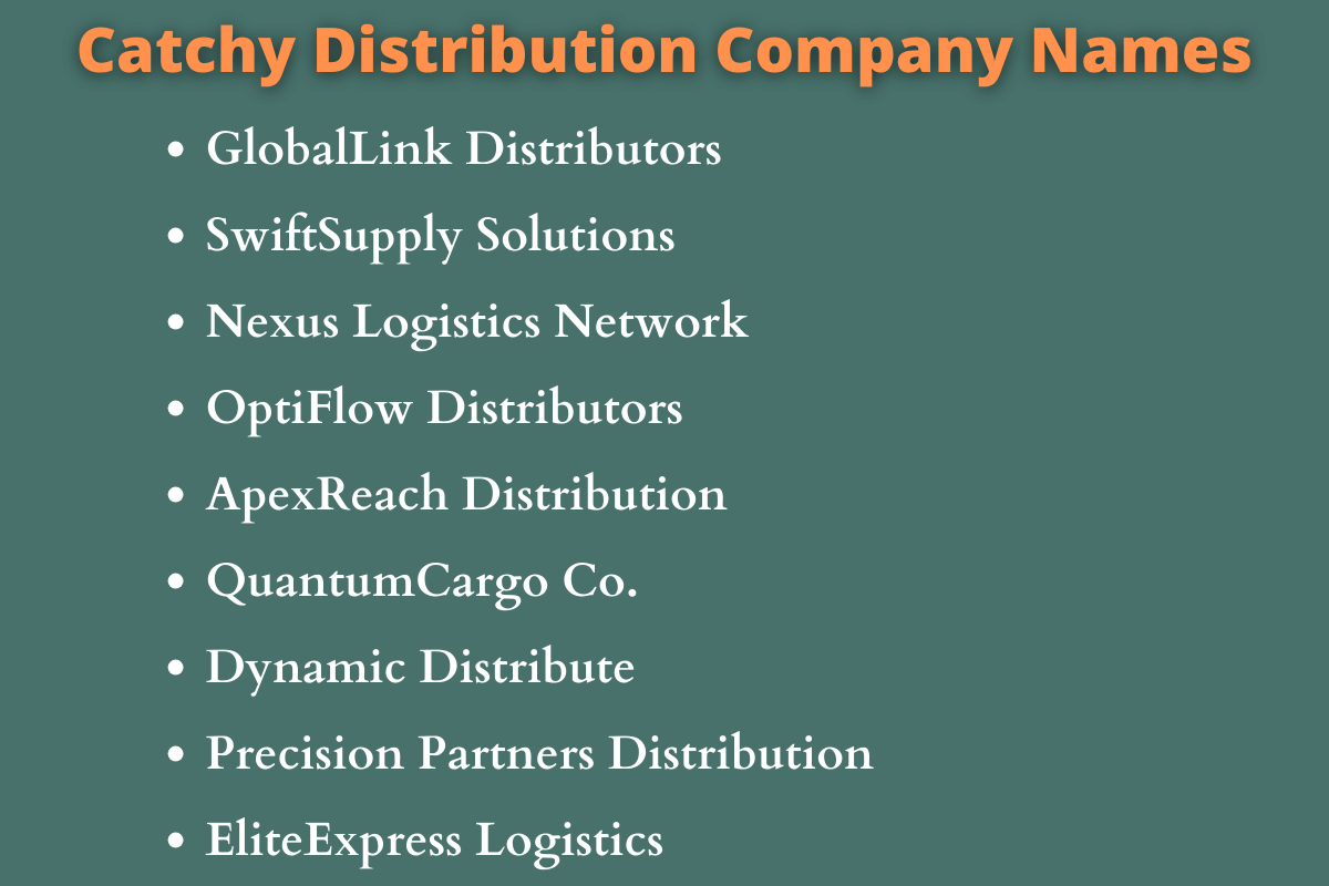 Distribution Company Names