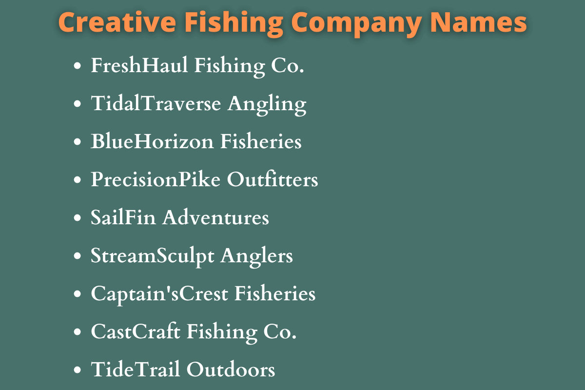 Fishing Company Names
