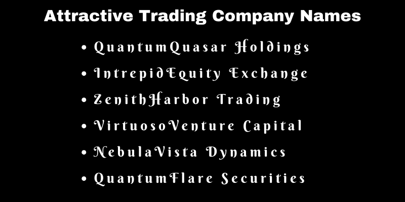 Trading Company Names