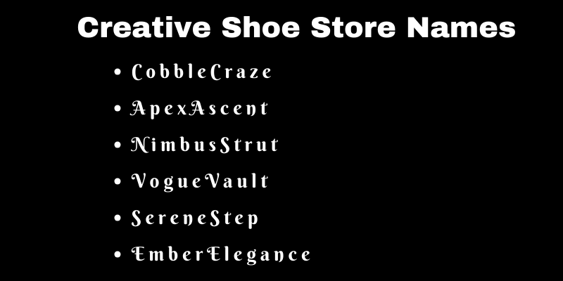 Shoe Store Names