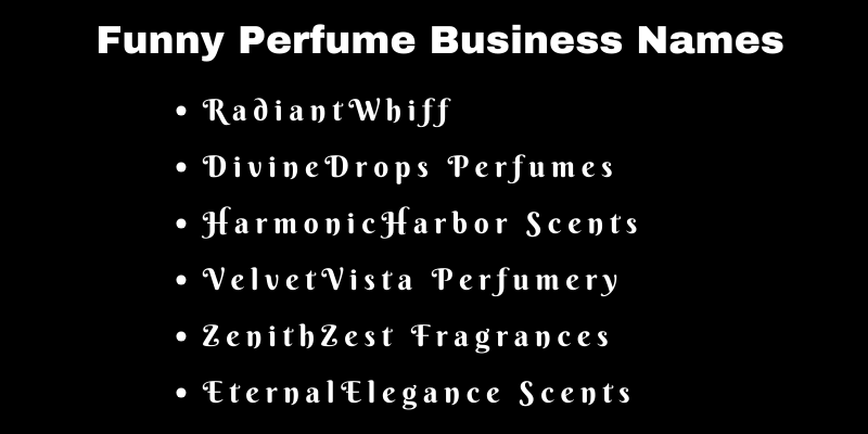 Perfume Business Names