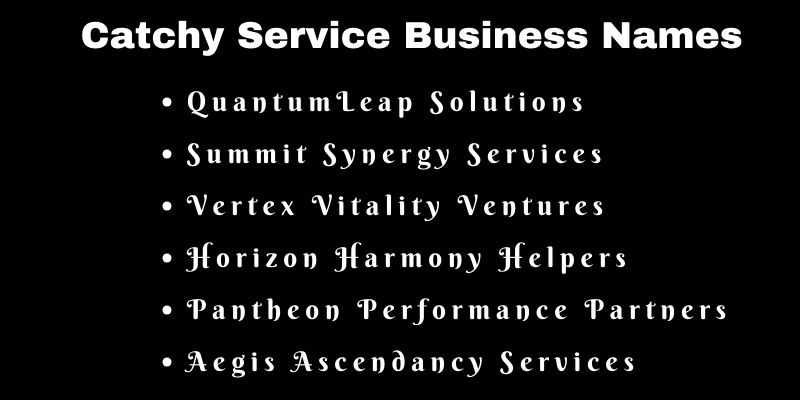 Service Business Names