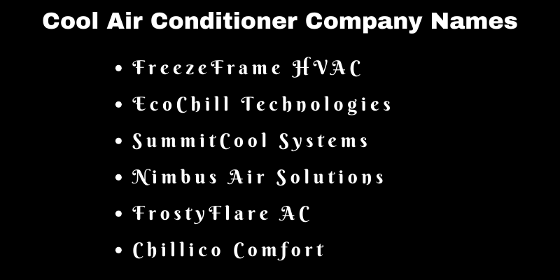 Air Conditioner Company Names