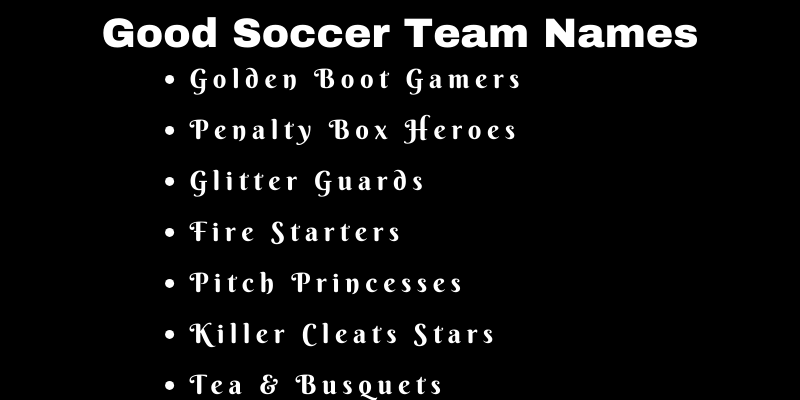 Soccer Team Names