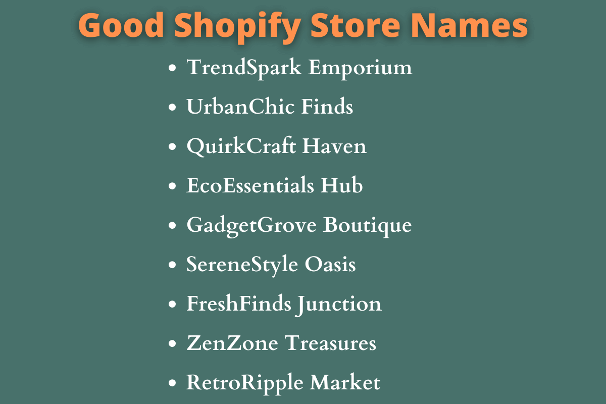400 Shopify Store Names Ideas that Will Inspire You