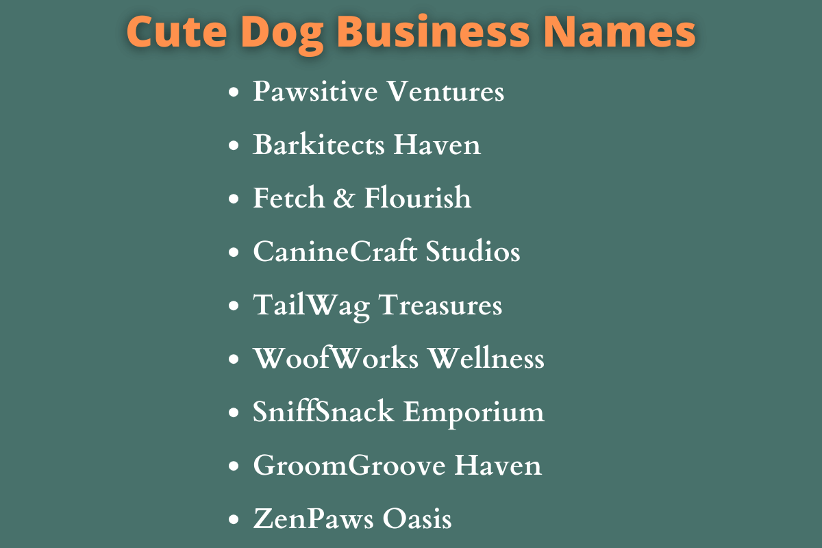 Dog Business Names