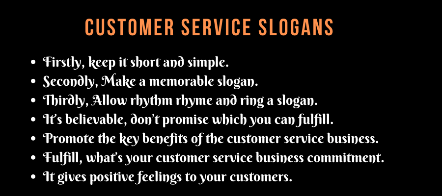 Customer Service Slogans