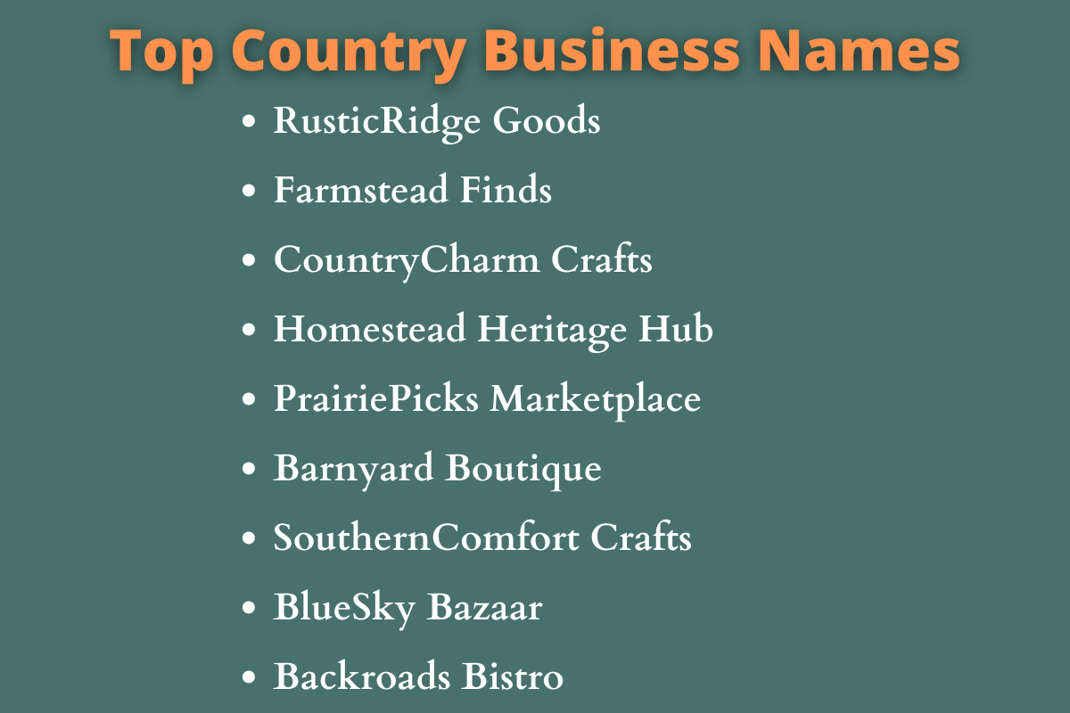 Country Business Names