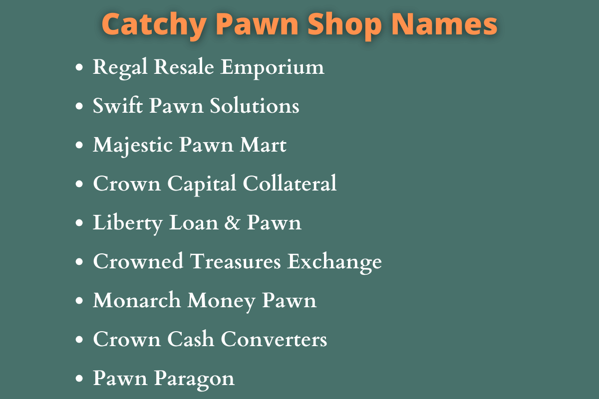 Pawn Shop Names