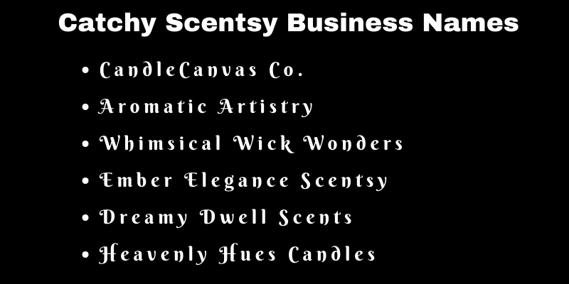 Scentsy Business Names