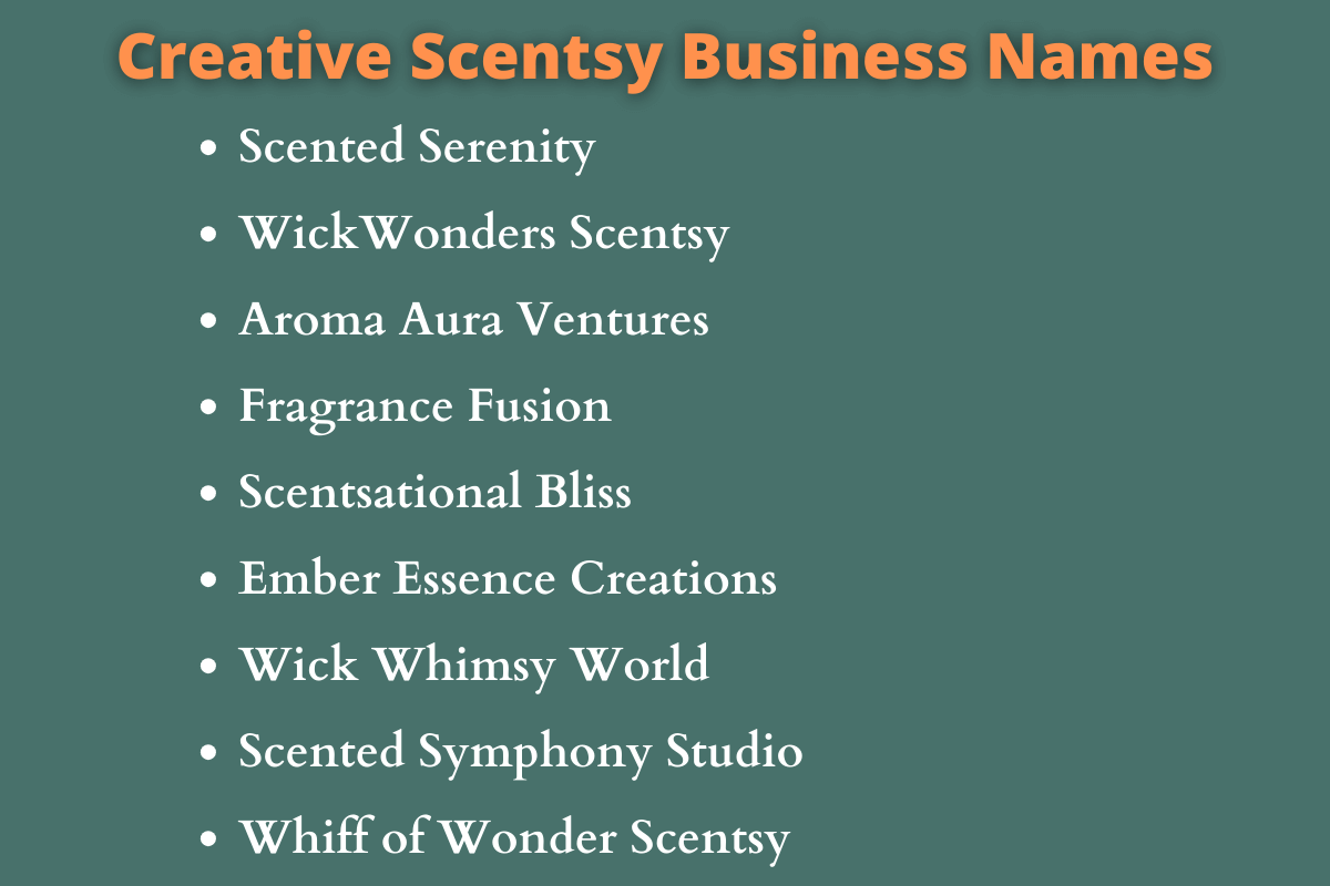 Scentsy Business Names