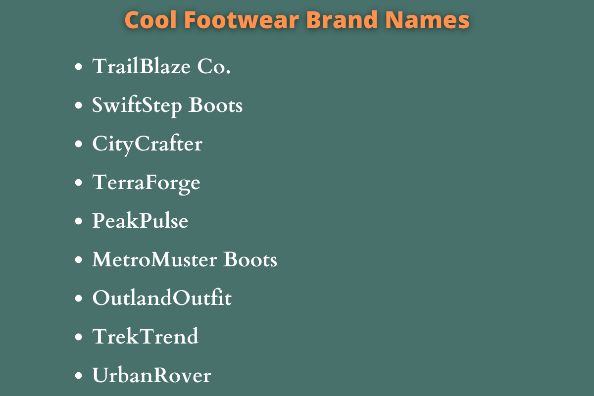 Boot Company Names