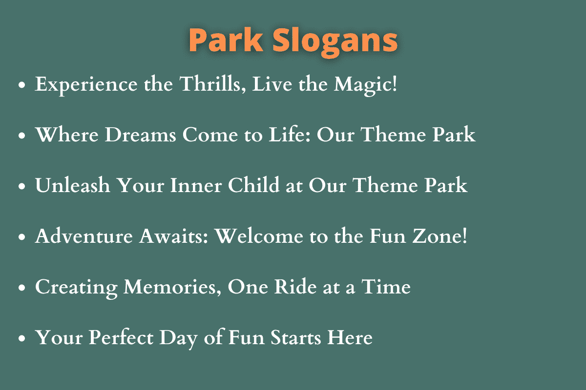 Park Slogans