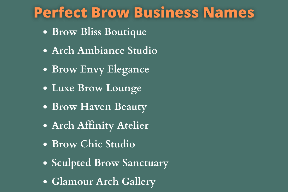 Brow Business Names