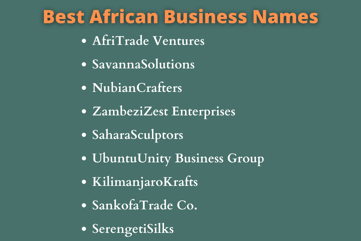 African Business Names