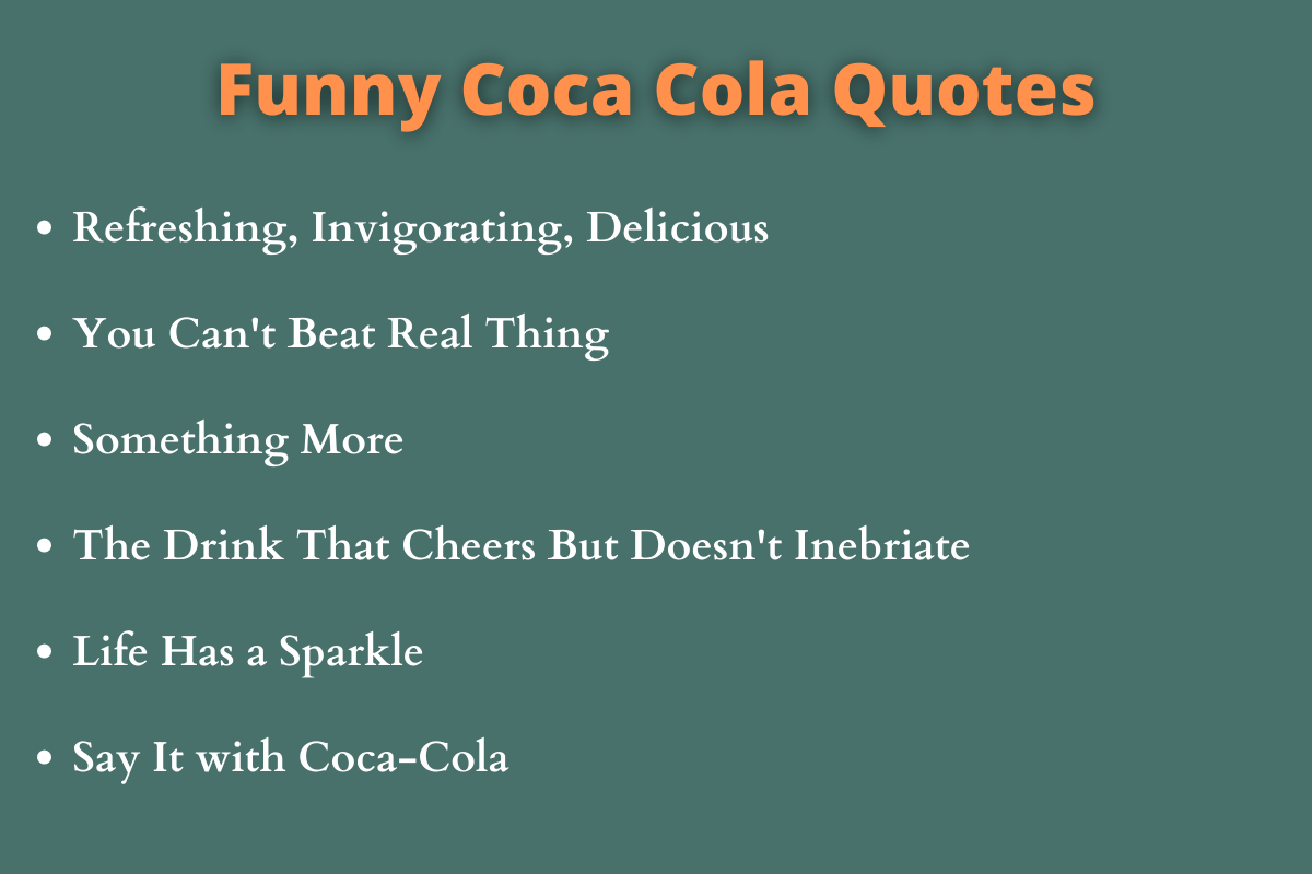 Funny Coca Cola Quotes