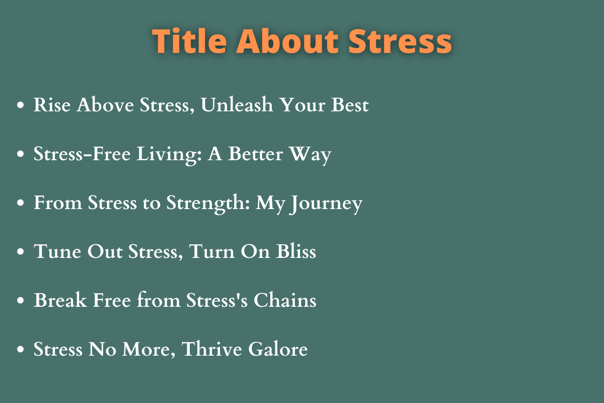 Title About Stress