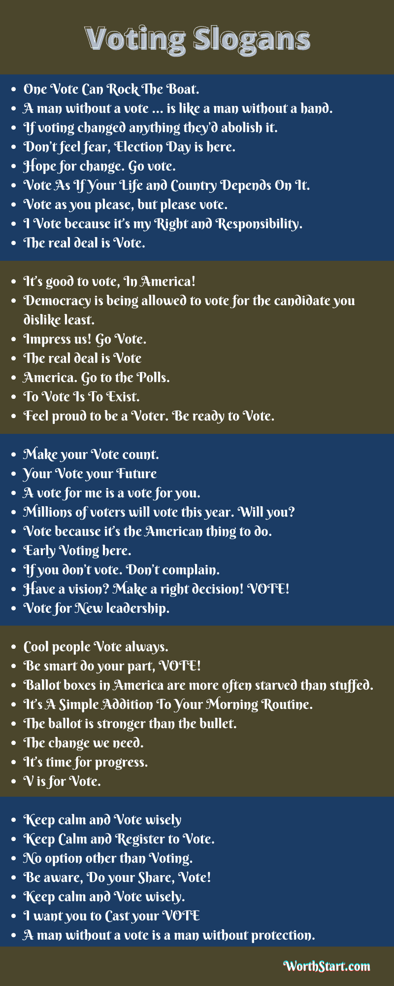 Voting Slogans