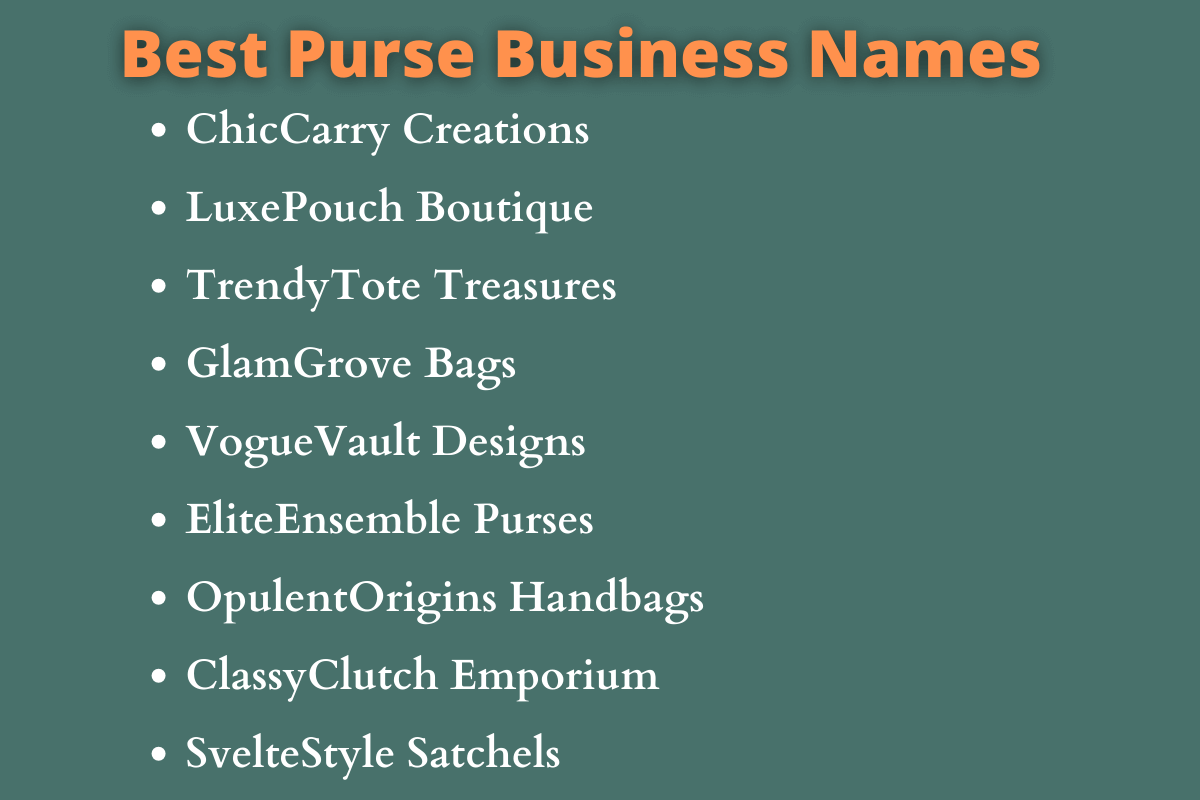Purse Business Names