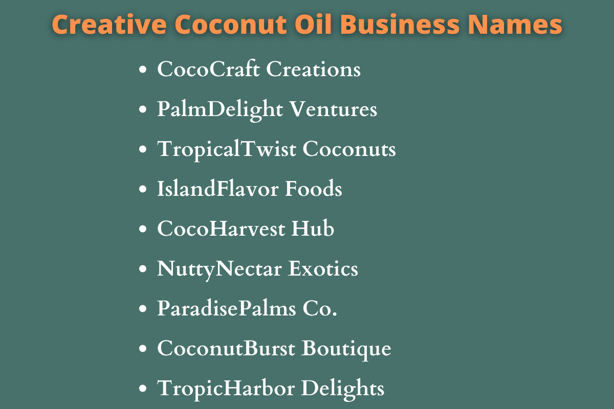 Coconut Business Names