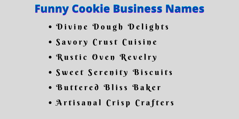 Biscuit Business Names