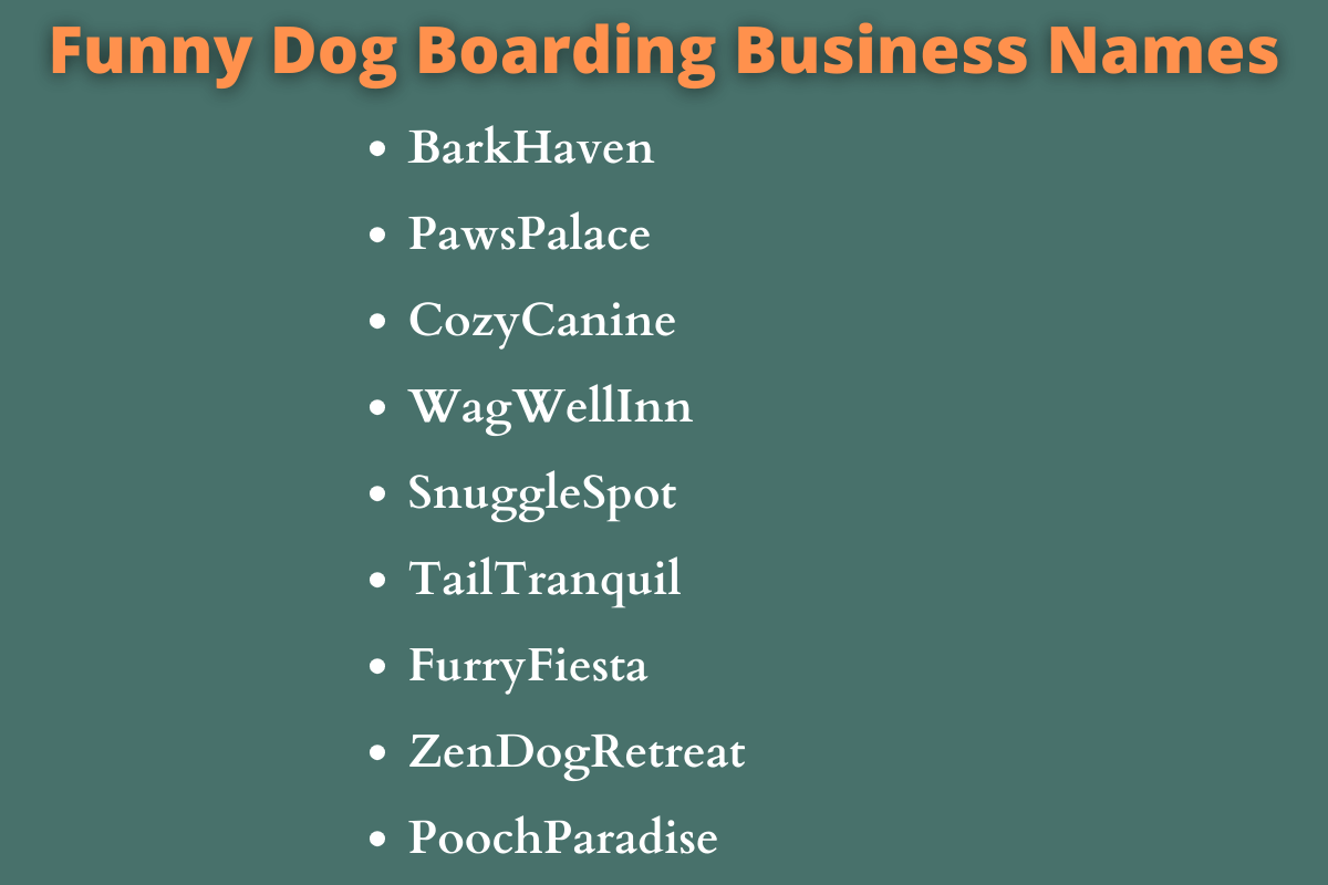 Dog Boarding Business Names