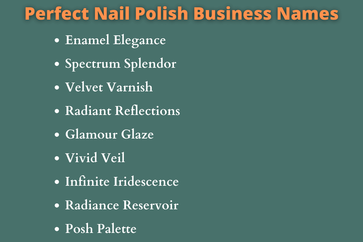 Perfect Nail Polish Business Names 