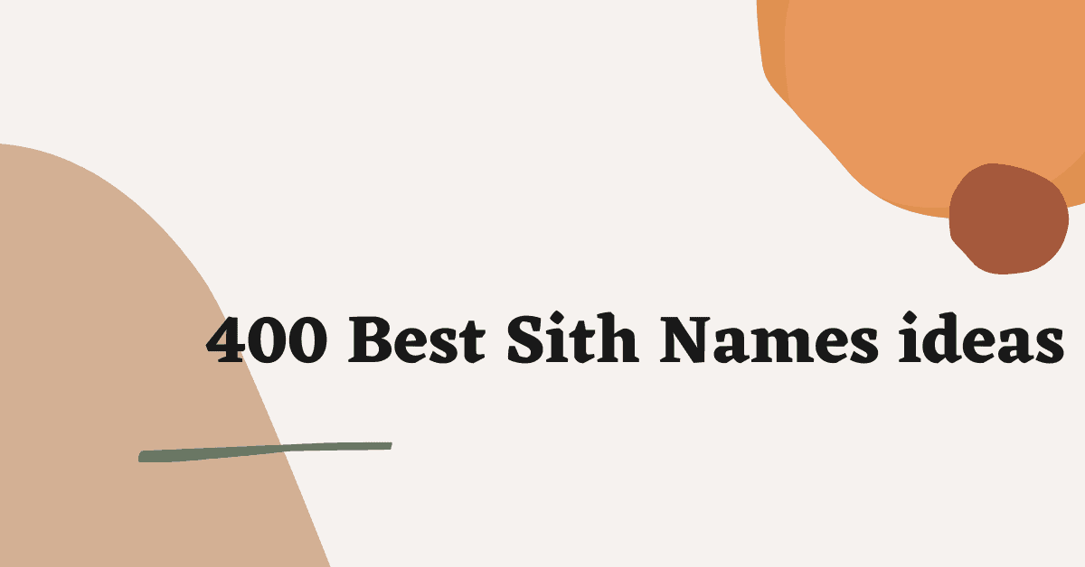 Sith Names