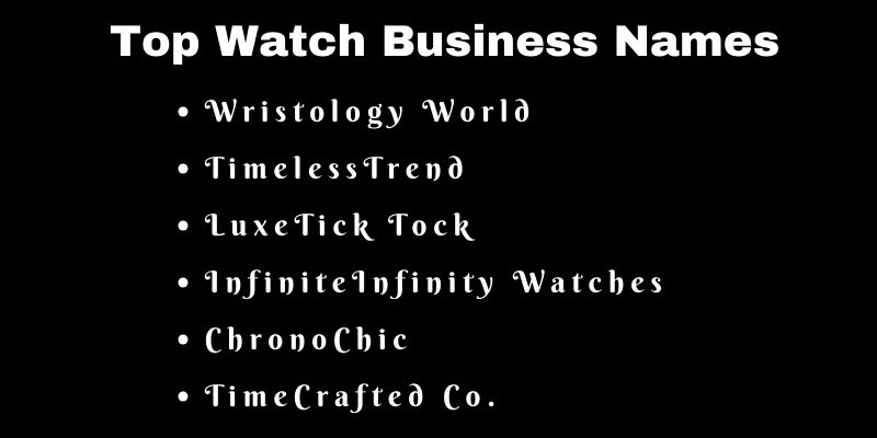 Watch Business Names