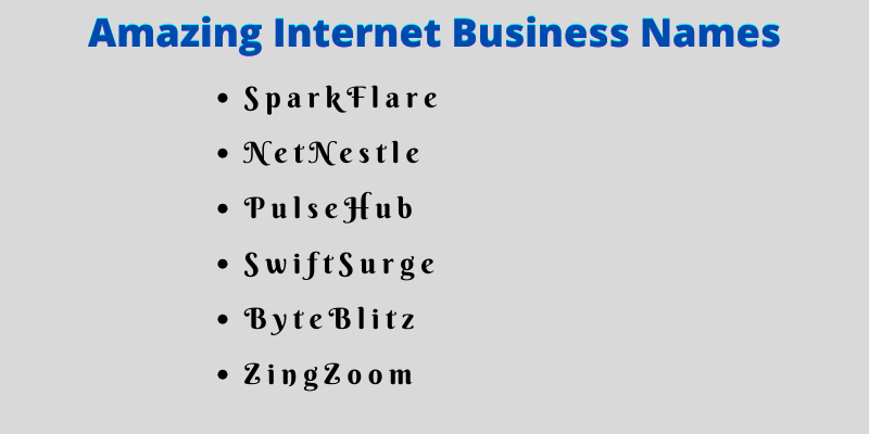 Internet Business Names