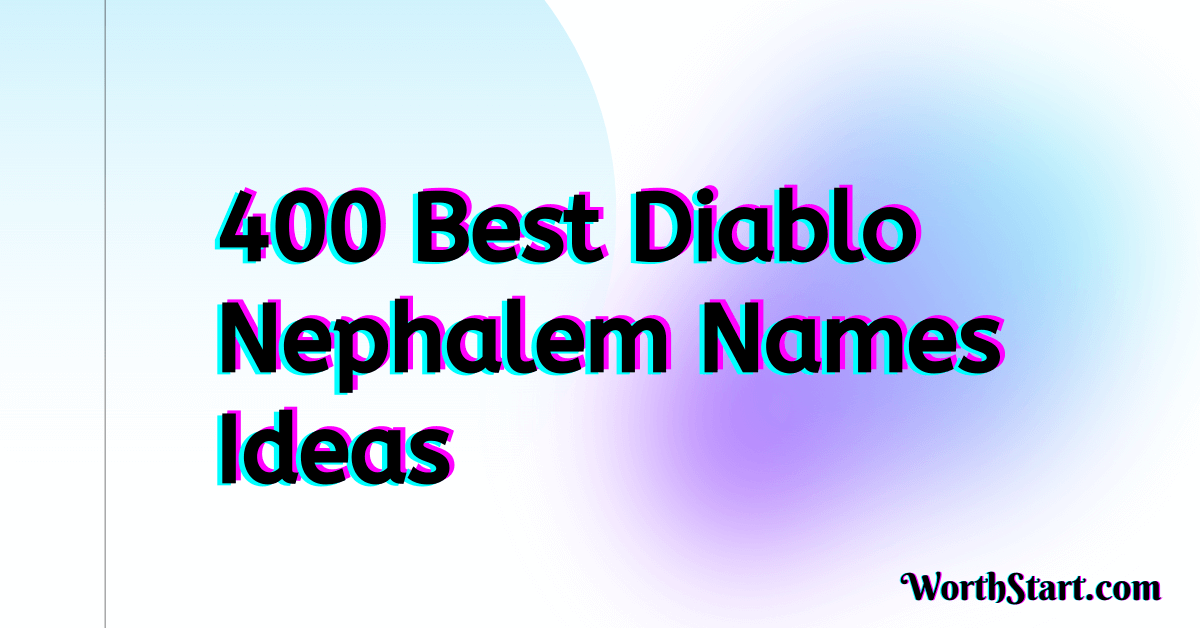 Diablo Nephalem Names