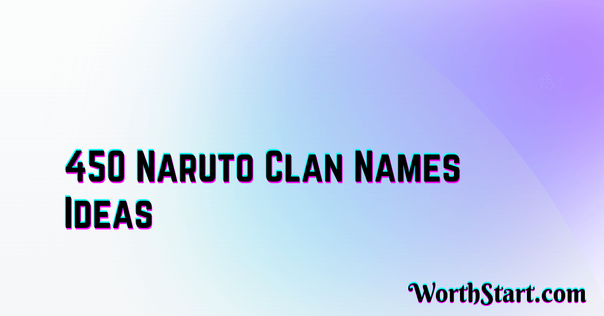 Naruto Clan Names Ideas