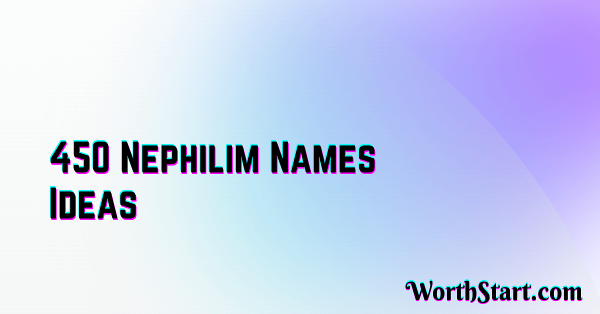 Nephilim Names Ideas