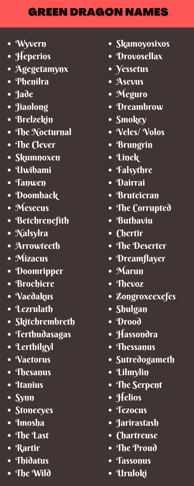 Dragon Names