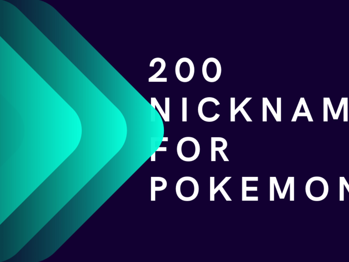200+ Cute Nicknames for Pokemon