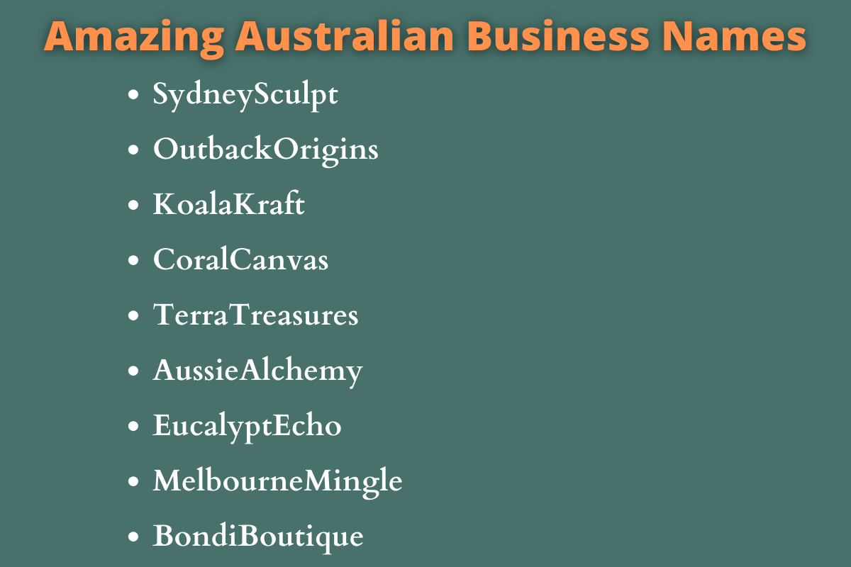 Australian Business Names