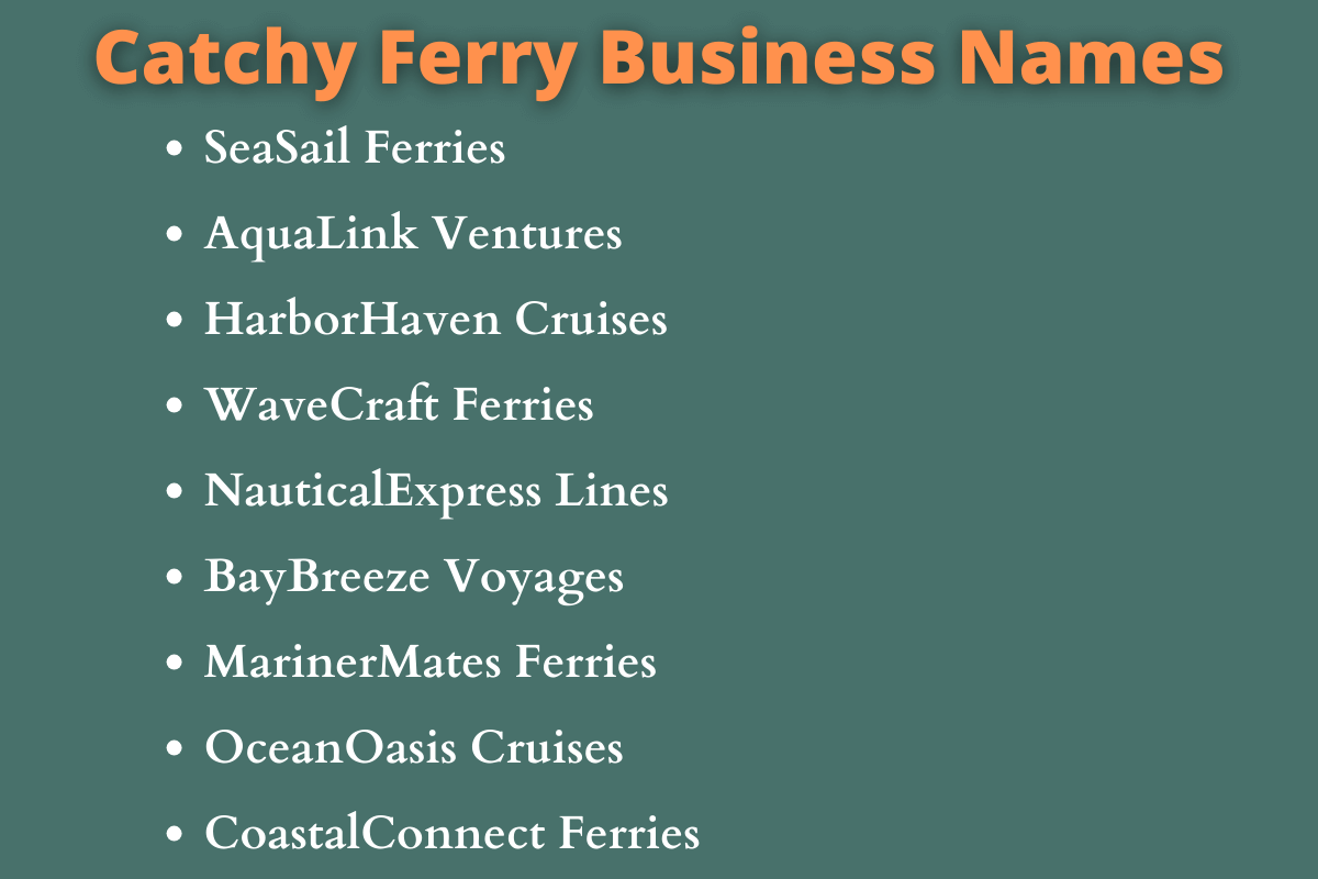 Ferry Business Names