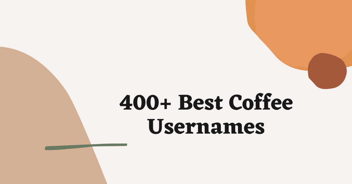 Coffee Usernames