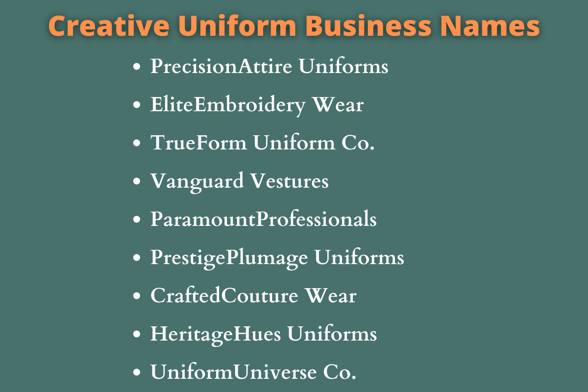 Uniform Business Names