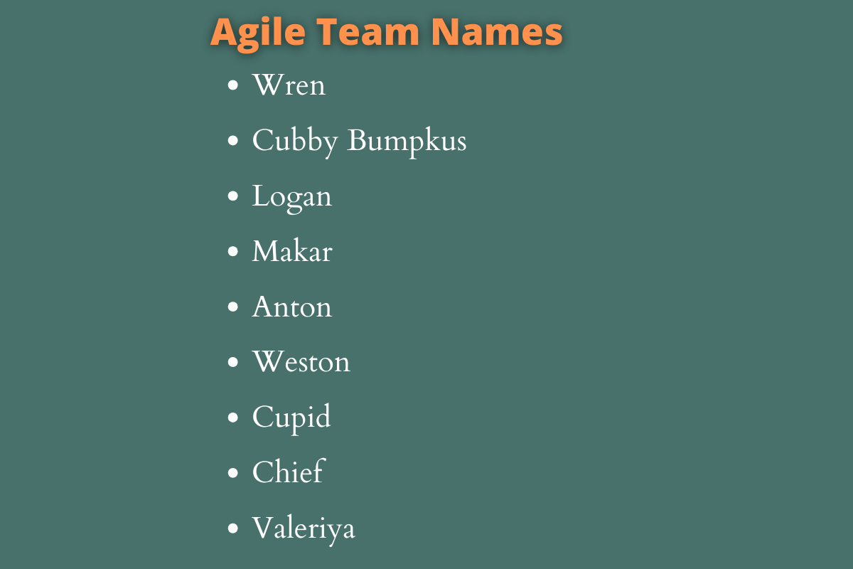 Agile Team Names
