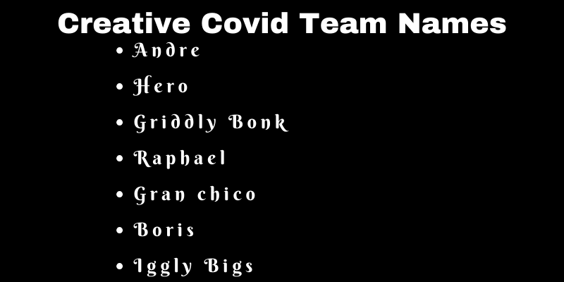 Covid Team Names