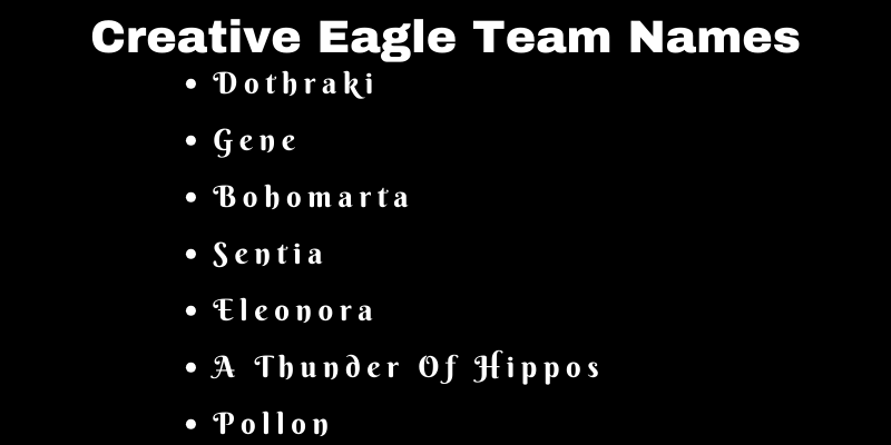 Eagle Team Names