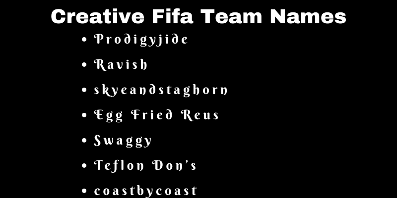 Fifa Team Names