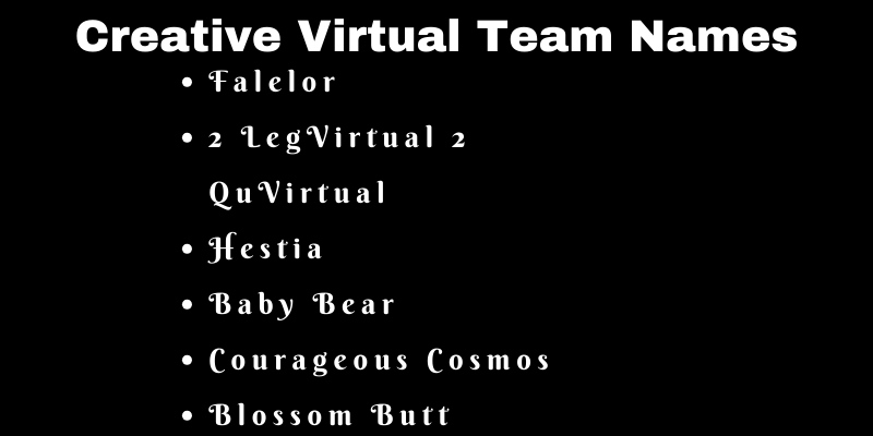 Virtual Team Names