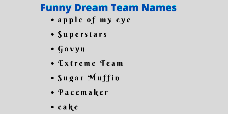 Dream-Team-Names