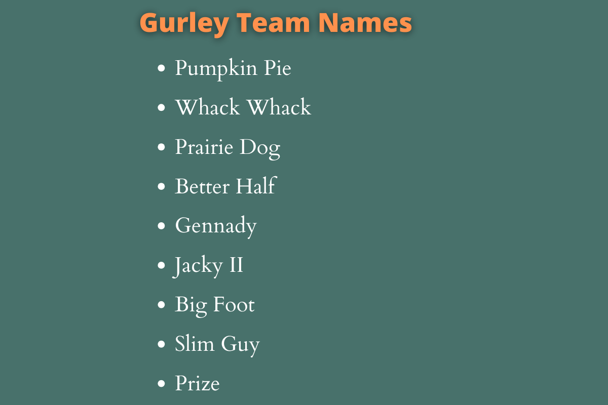 Gurley Team Names