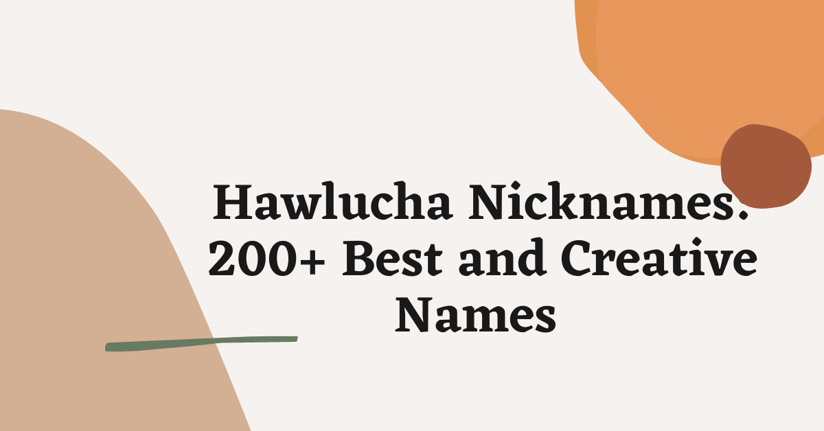 Hawlucha Nicknames
