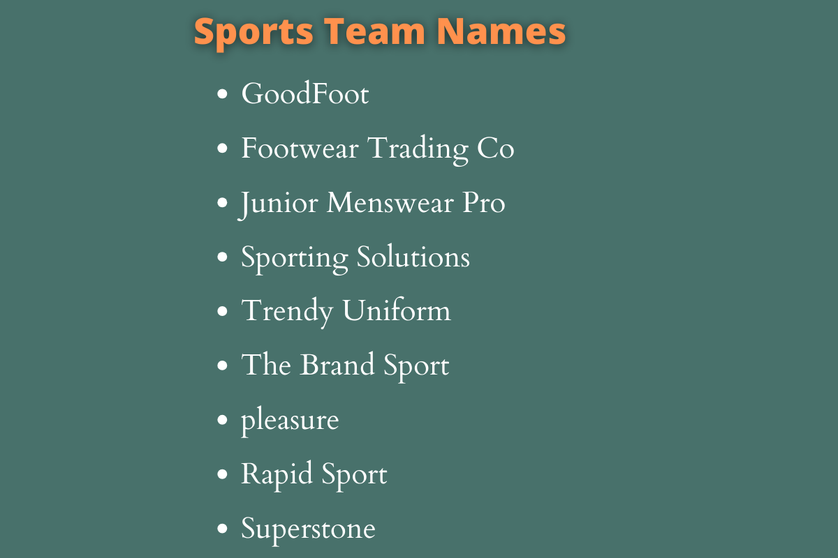 Sports Team Names