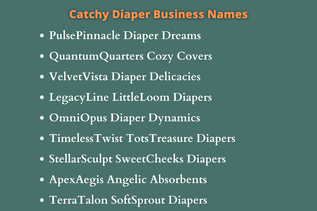 Diaper Business Names